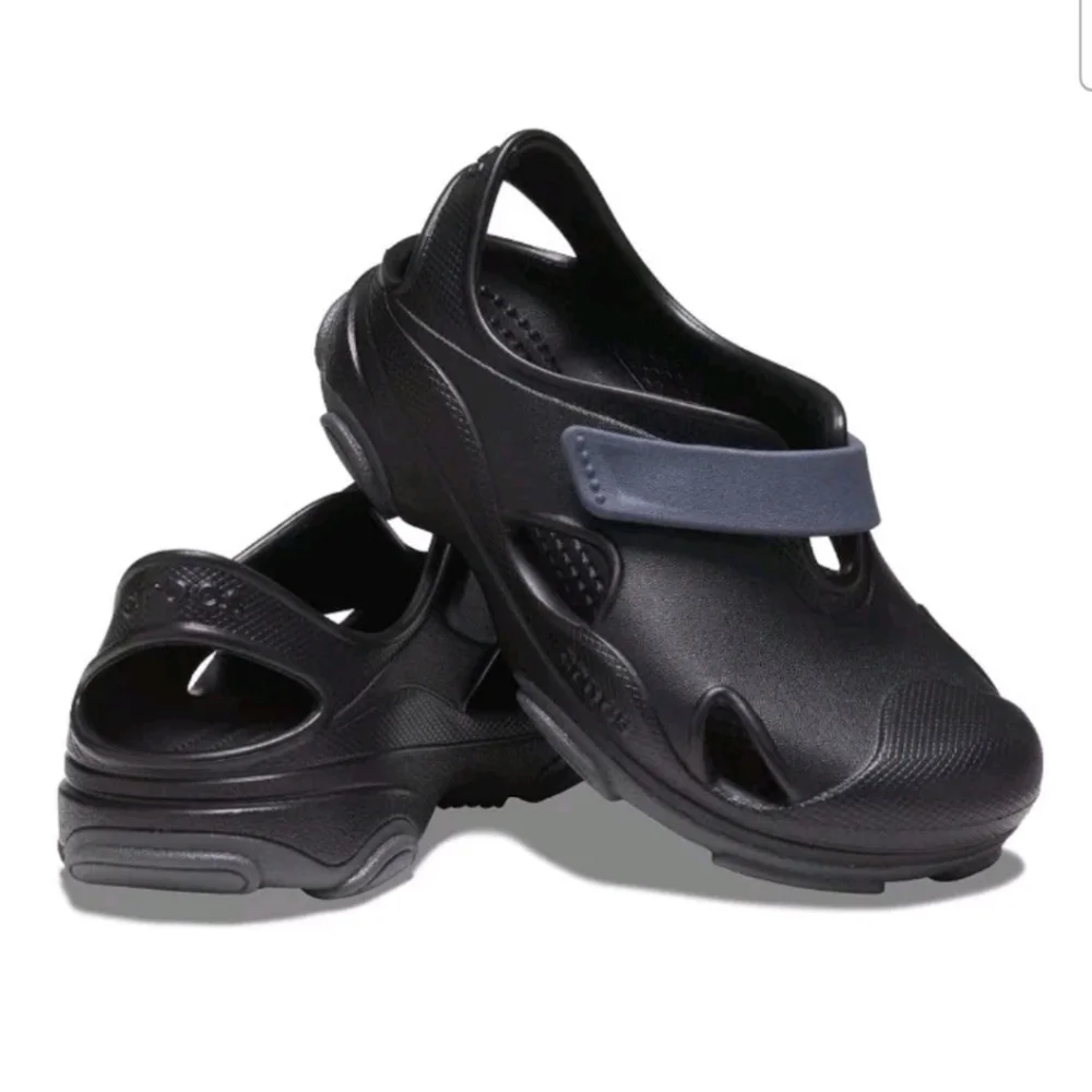 Crocs Black Classic All-Terrain Toddler Boys’ Clogs C7 Durable Slip-On Clog C7